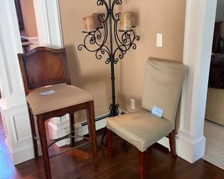 6 slipper chairs Candelabra