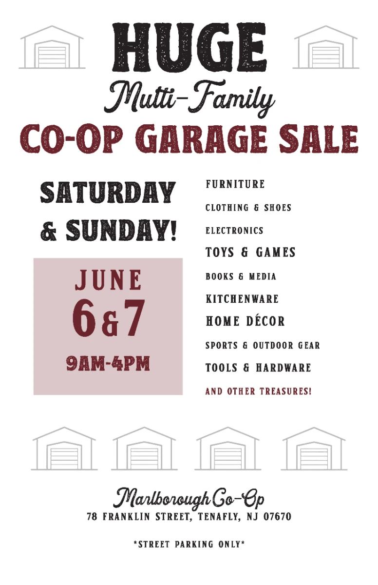 Multi-Family Co-Op Garage Sale in Tenafly