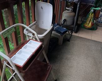 Items Located On The Back Patio Balcony