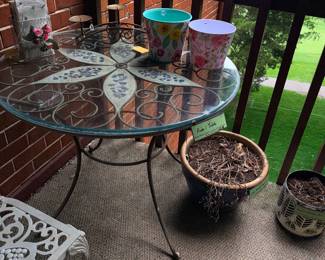 Items Located On The Back Patio Balcony