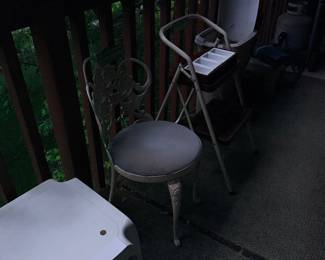 Items Located On The Back Patio Balcony