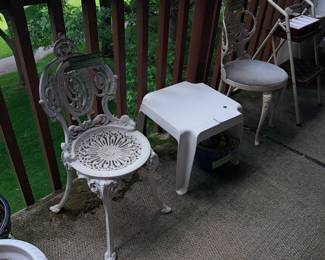 Items Located On The Back Patio Balcony
