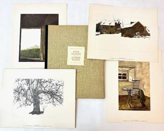 Andrew Wyeth (B1917 American) Four Seasons 11 Prints In Portfolio "Four Seasons" Lot #: 42
