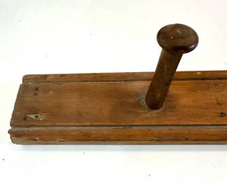 Vintage Solid Wood Peg Board, Ready To Hang Lot #: 64