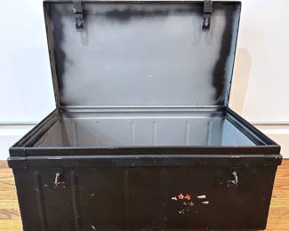 Vintage Tin Trunk, Purchased In France Lot #: 83
