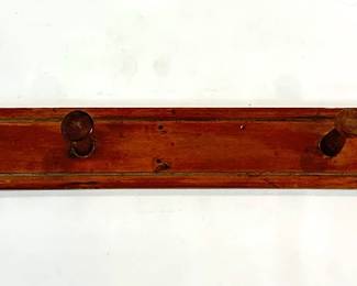 Vintage Solid Wood Peg Board, Ready To Hang Lot #: 64