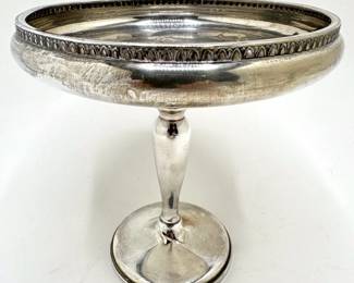Vintage Sterling Silver Pedestal Bowl, Reinforced With Cement (7 Ounces) Lot #: 15