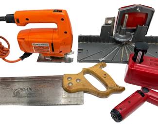 Electrical Sander, Jigsaw, Miter Box... Lot #: 117