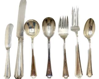 19 Assorted Sterling Silver Cutlery (Total Weight 23 Ounces) Lot #: 13