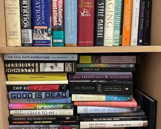 Over 50 Books, Mostly Hard Cover Popular Fiction & Quotations Lot #: 88