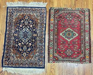 2 Small Vintage Persian Rugs Lot #: 61