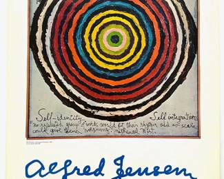 1978 Alfred Jensen Museum Exhibition Poster, Unframed Lot #: 100