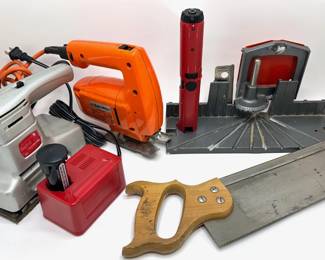 Electrical Sander, Jigsaw, Miter Box... Lot #: 117