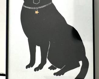  Lisa Lin (2008) Linocut Chicken Print, David W Thomas (2005) Print On Masonite & Dog Print Lot #: 20