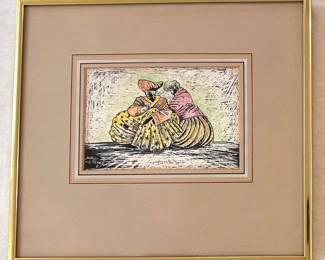 Isabel Van Der Ploeg (1987 German) Original Scratch Board Painting Lot #: 19