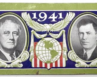 1941 Ticket To Franklin D. Roosevelt's Presidential Inauguration In Lafayette Park D.C Lot #: 55