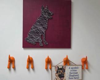 More dog related art And wall hooks
