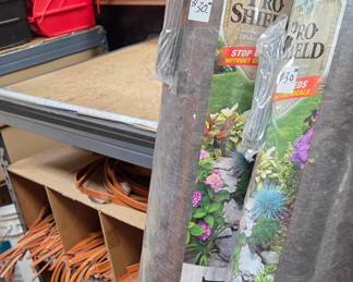 Landscape fabric leather Remnants And various Hardware storage bins