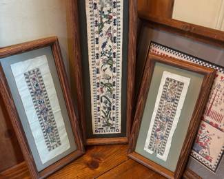 Embroidered Japanese textiles