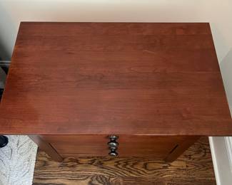 F19 - $50. Kincaid Furniture Nightstand. Measures 26" x 16" x 23.5" tall.
