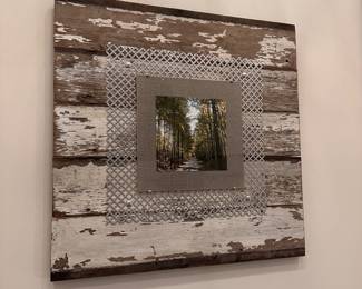 F47 - $20. 1 available. Shabby Chic Frame. Holds an 8" square photo. Measures 28" square.