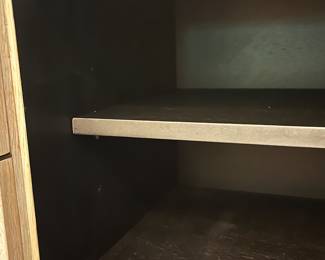 F1 - $1,250. Arhaus, Nika Spalted Oak Buffet. Measures 68" x 18.5" x 36" tall. Excellent condition.