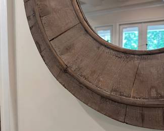 F33 - $60. Oval Mirror. Measures 28" x 32". Relatively lightweight - frame isn't very heavy.