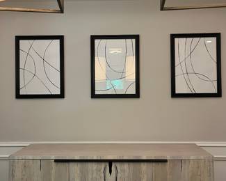 F8 - $45 - 3 Piece Wall Art Prints from Etsy. Framed each measures 20.5" x 26.5".