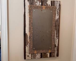 F34 - $25. Shabby Chic Magnetic Board. Measures 22" x 34.5".