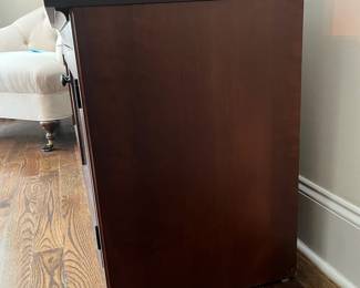F17 - $75. TV Console. Measures 50" x 17.75" x 24.5" tall.