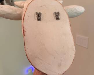 F41 - $40. Cows Head Bust. Measures 16" wide x 13" tall x 10" deep.
