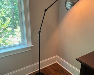 F13 - $125. Pottery Barn Adjustable Floor Lamp. Measures 57.5" tall. Model #270300.