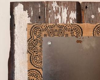 F34 - $25. Shabby Chic Magnetic Board. Measures 22" x 34.5".
