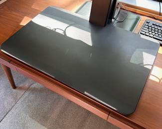 F54 - $100. Dual Monitor Workstation. Monitors NOT included. Adjusts from sitting to standing height.