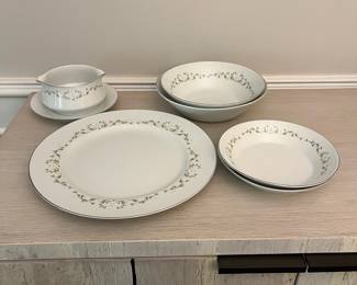 F57 - $75. "Elegance". Sheffield Fine China from Japan "502T". Service for 12+ extras.