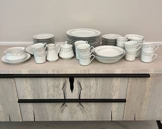 F57 - $75. "Elegance". Sheffield Fine China from Japan "502T". Service for 12+ extras.
