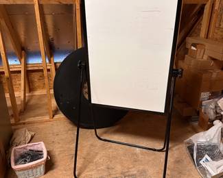 F61 - $30. Folding, Adjustable, Double Sized Dry Erase Easel.