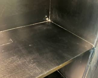 F22 - $1600. Restoration Hardware - Annecy Metal Wrapped Glass 4-Door Cabinet. Lighted. (Retail was $3,452). This is HEAVY and the movers have put it in the garage for ease of loading. You will need 2 very strong people to load this. Restoration Hardware - Annecy Metal Wrapped Glass 4-Door Cabinet. (Retail was $3,452). This is HEAVY and the movers have put it in the garage for ease of loading. You will need 2 very strong people to load this. Measures 84.25" x 18.25" deep x 93" tall. Zinc Finish.