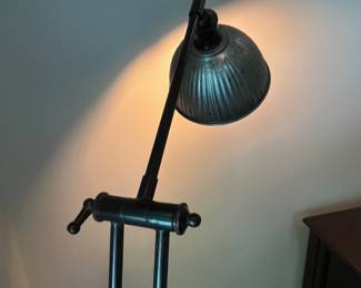 F13 - $125. Pottery Barn Adjustable Floor Lamp. Measures 57.5" tall. Model #270300.