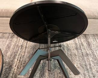 F6 - $175 Each. One available. Pottery Barn "Blaine" Bunching Tables / Adjustable Coffee Tables. Measures 31.5" wide x 16 - 28" tall.