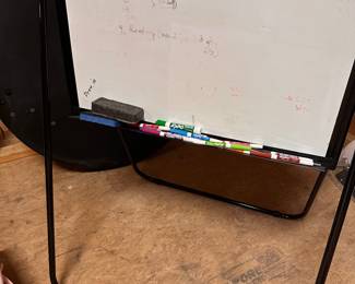 F61 - $30. Folding, Adjustable, Double Sized Dry Erase Easel.
