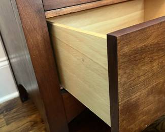 F19 - $50. Kincaid Furniture Nightstand. Measures 26" x 16" x 23.5" tall.
