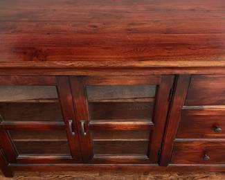 F12 - $350. Crate & Barrel Kavari Media / TV Console. Measures 57.25" x 21.25" x 36" tall.