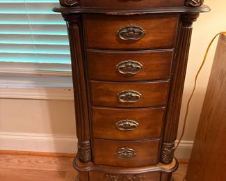 Vintage jewelry armoire