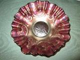 Gorgeous carnival glass bowl....forgot name of pattern !