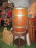 Very tall wooden barrel