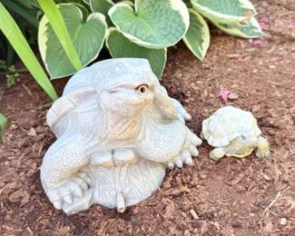 83 OutdoorTurtleWaterFountainGardenDecor