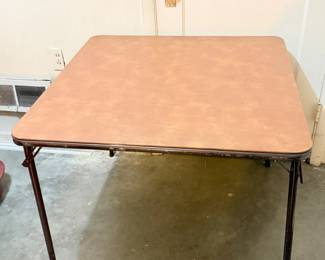 141 VintageFoldingTablewVinylTop