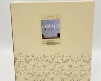 5 LenoxHeatherBlueBalloons15ozWineGlasses