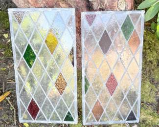 11 VintageStainedGlassPanels